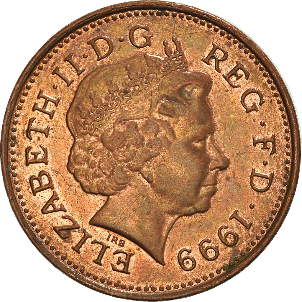 Moneta, Wielka Brytania, Elizabeth II, Penny, 1999, VF(20-25), Miedź