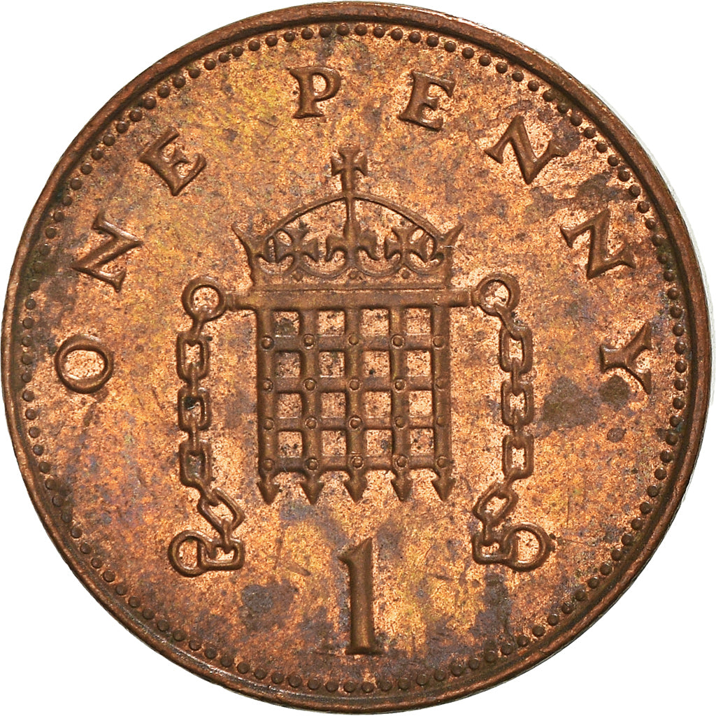 Moneta, Wielka Brytania, Elizabeth II, Penny, 1999, VF(20-25), Miedź