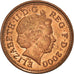 Monnaie, Grande-Bretagne, Elizabeth II, Penny, 2000, TB+, Cuivre plaqué acier