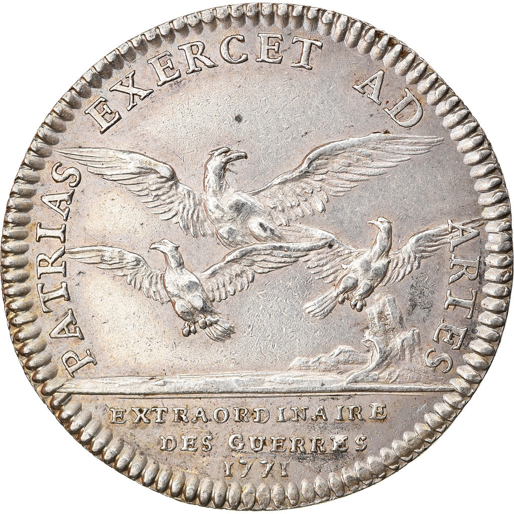 France, Token, Louis XV, Extraordinaire des Guerres, History, 1771, AU(50-53)