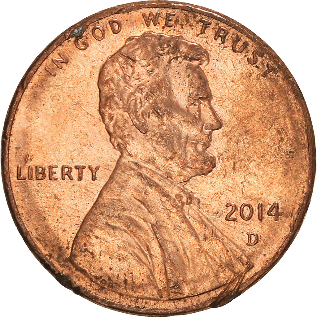 Moneta, USA, Lincoln - Shield Reverse, Cent, 2014, U.S. Mint, Denver, VF(30-35)