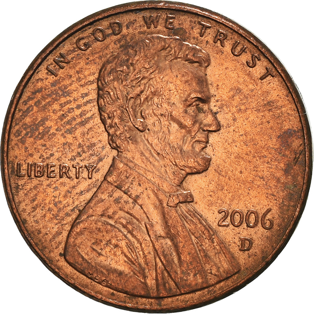 Moeda, Estados Unidos da América, Lincoln Cent, Cent, 2006, U.S. Mint, Denver