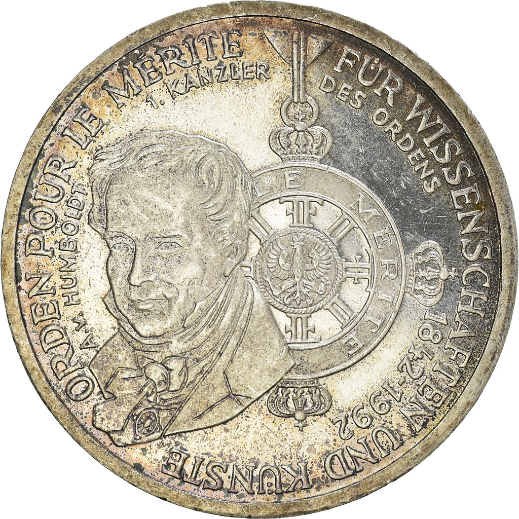 Coin, GERMANY - FEDERAL REPUBLIC, 10 Mark, 1992, Munich, Germany, EF(40-45)