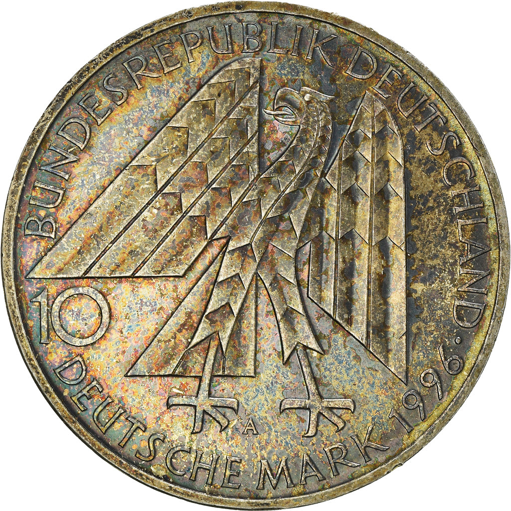 Coin, GERMANY - FEDERAL REPUBLIC, 10 Mark, 1996, Berlin, Germany, AU(50-53)