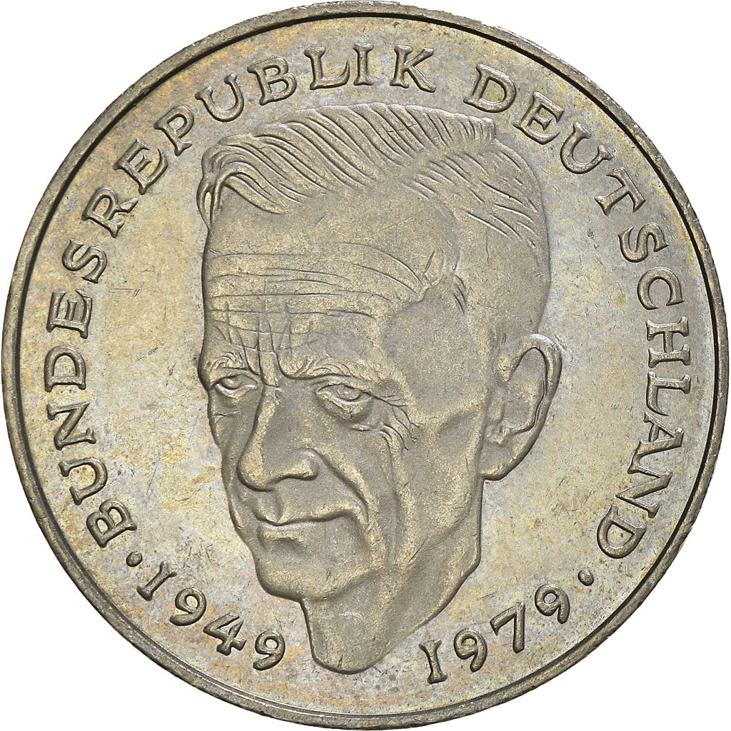 Moneta, GERMANIA - REPUBBLICA FEDERALE, 2 Mark, 1991, Hambourg, BB, Nichel