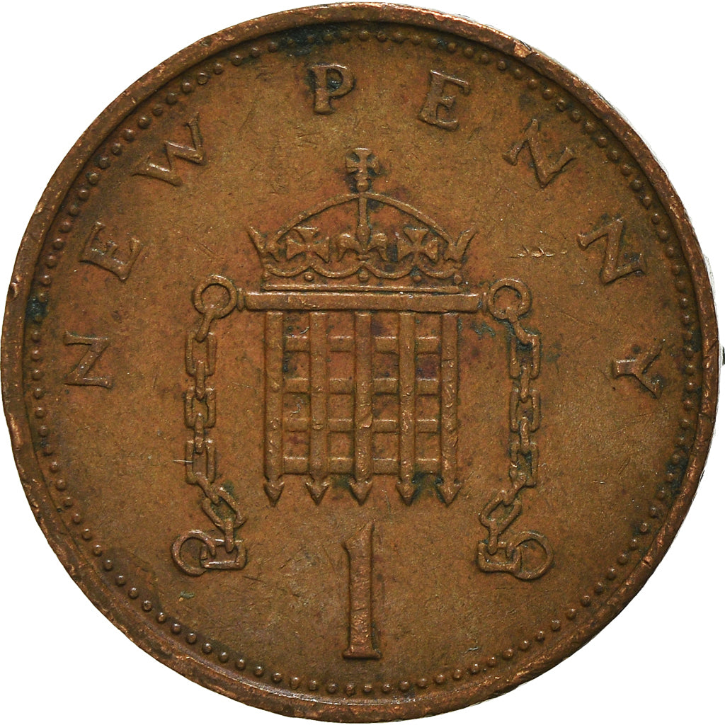 Coin, Great Britain, Elizabeth II, New Penny, 1981, VF(30-35), Bronze, KM:915