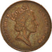 Coin, Great Britain, Elizabeth II, 2 Pence, 1990, VF(20-25), Bronze, KM:936