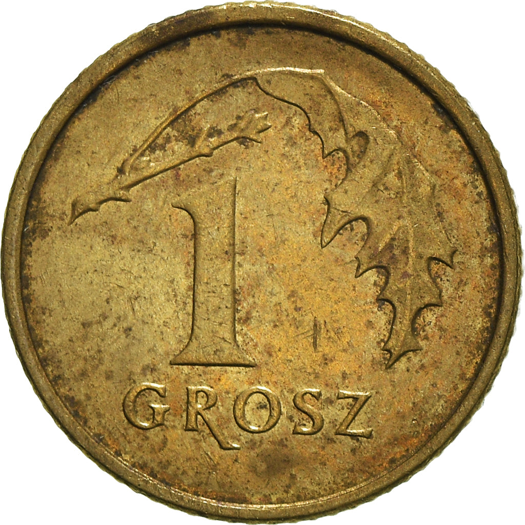Moneda, Polonia, Grosz, 1997, Warsaw, BC+, Latón, KM:276
