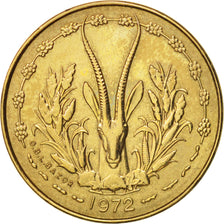 West African States, 5 Francs, 1972, Paris, SUP, Aluminum-Nickel-Bronze, KM:2a