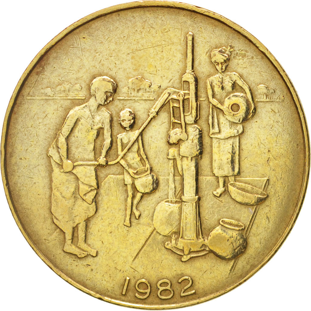 West African States, 10 Francs, 1982, Paris, EF(40-45), Aluminum-Bronze, KM:10