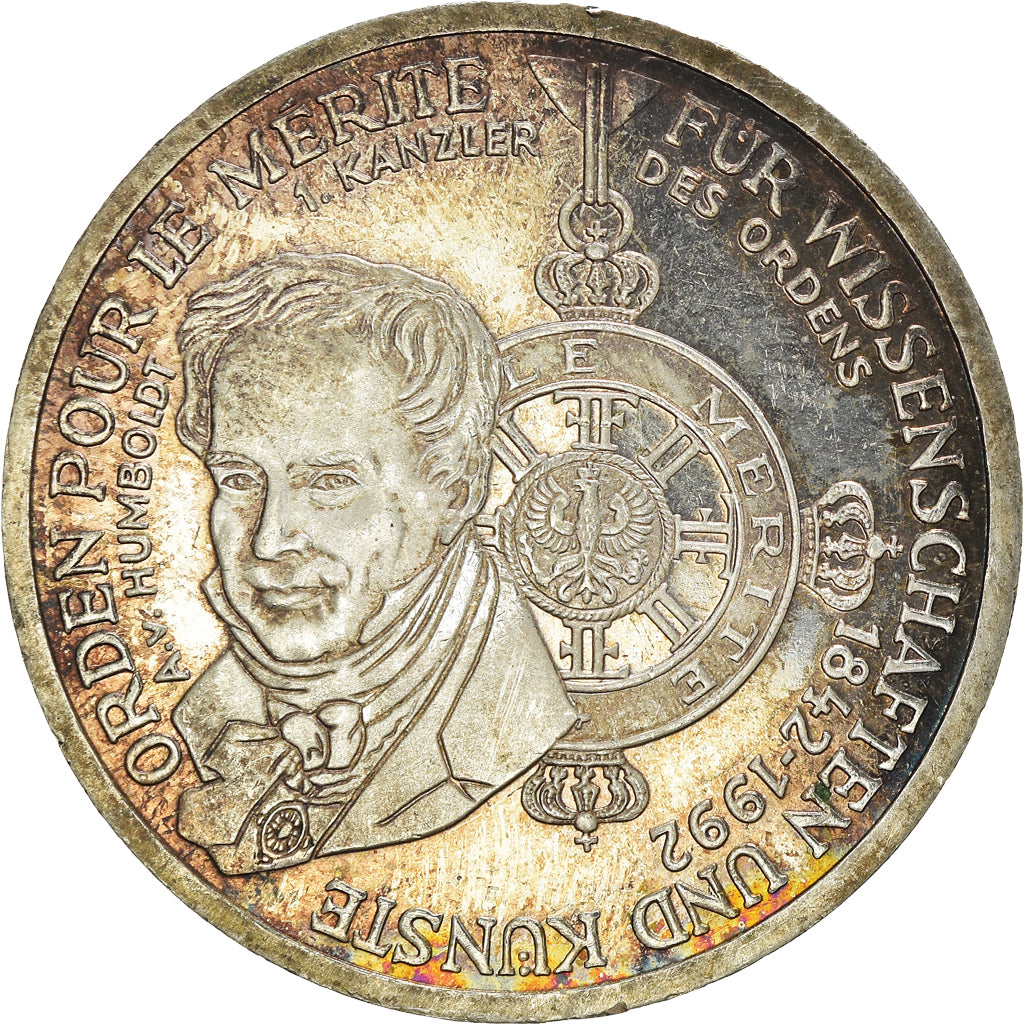 Coin, GERMANY - FEDERAL REPUBLIC, 10 Mark, 1992, Munich, Germany, AU(50-53)