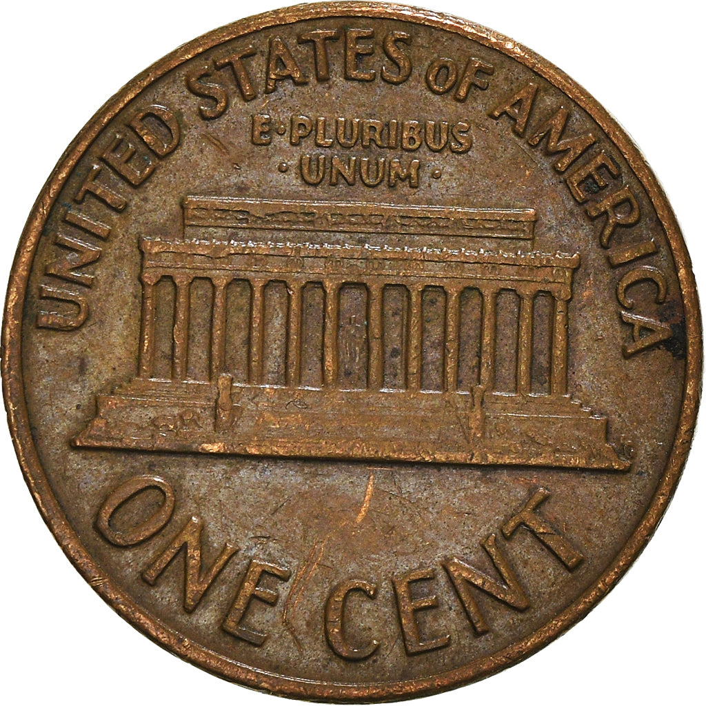 Coin, United States, Lincoln Cent, Cent, 1969, U.S. Mint, San Francisco