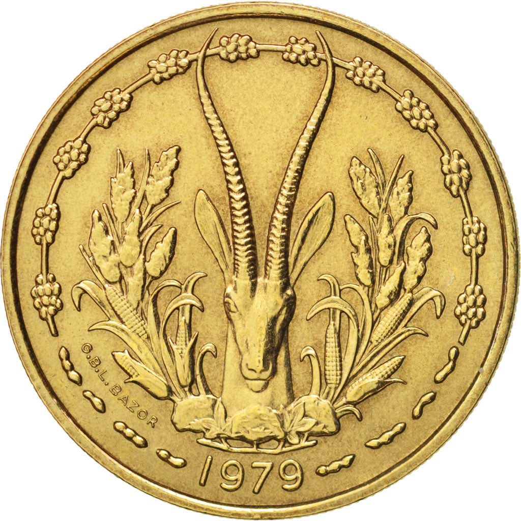 Monnaie, West African States, 25 Francs, 1979, Paris, SUP, Aluminum-Bronze, KM:5