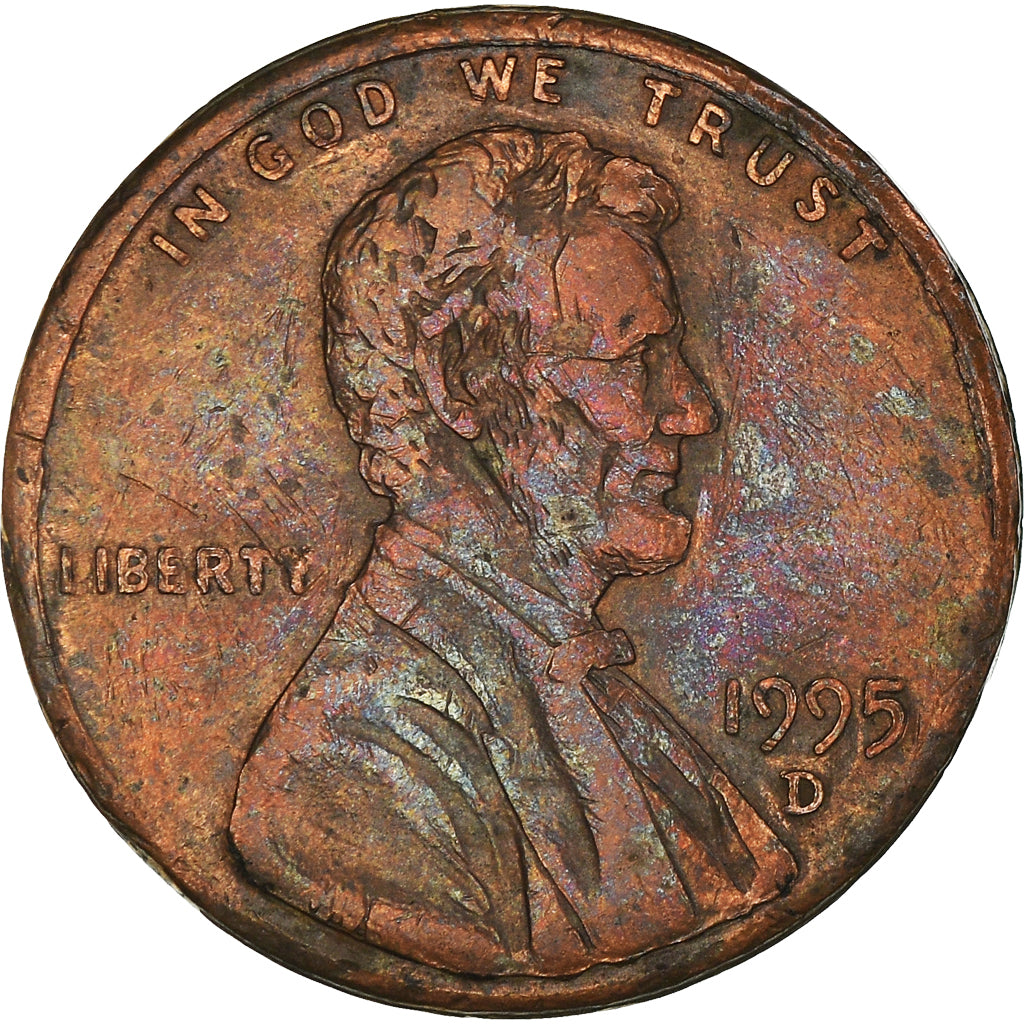 Moneta, USA, Lincoln Cent, Cent, 1995, U.S. Mint, Denver, F(12-15), Miedź