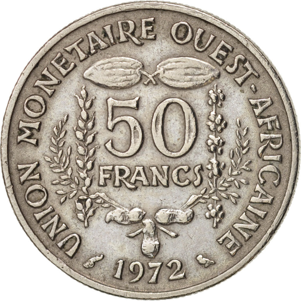 West African States, 50 Francs, 1972, Paris, TTB, Copper-nickel, KM:6