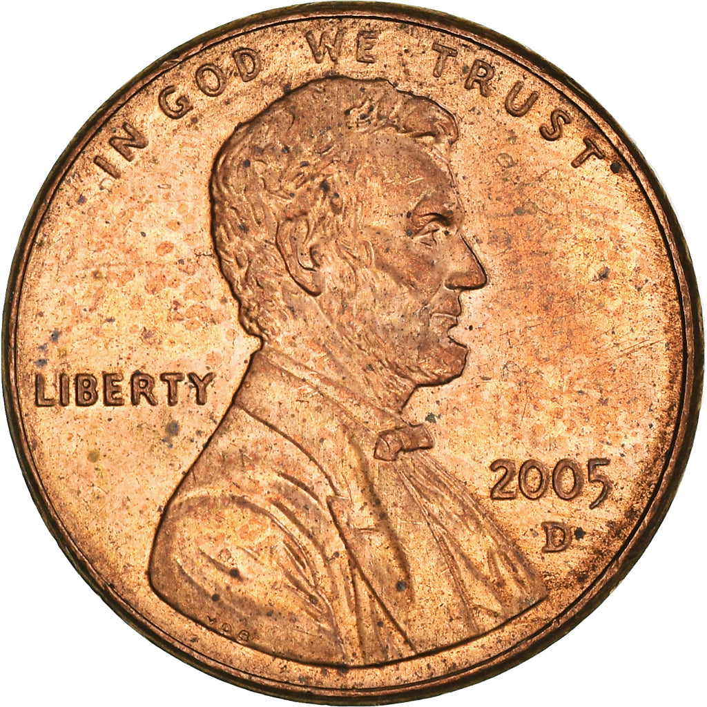 Coin, United States, Lincoln Cent, Cent, 2005, U.S. Mint, Denver, VF(30-35)