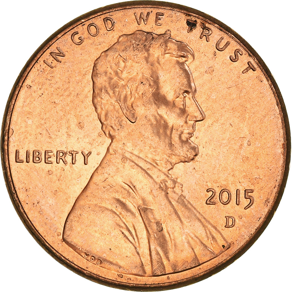 Moneta, USA, Lincoln - Shield Reverse, Cent, 2015, U.S. Mint, Denver, AU(55-58)