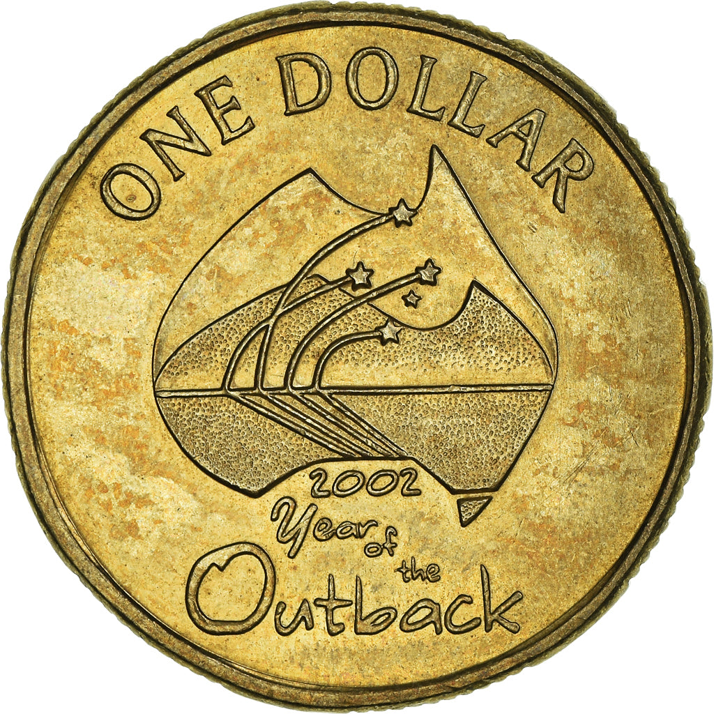 Monnaie, Australie, Elizabeth II, Dollar, 2002, Year of the Outback, TTB
