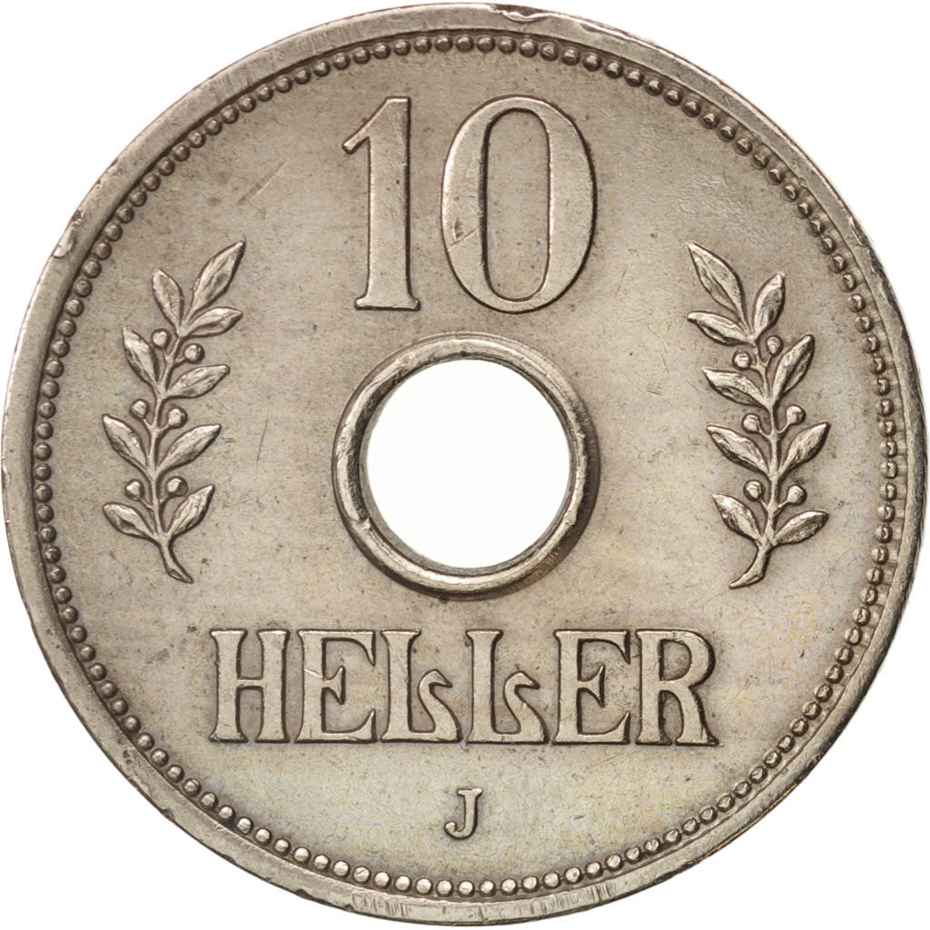 GERMAN EAST AFRICA, Wihelm II, 10 Heller, 1909, EF(40-45), Copper-nickel, KM:12