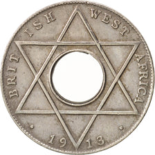 BRITISH WEST AFRICA, George V, 1/10 Penny, 1913, TTB, Copper-nickel, KM:7