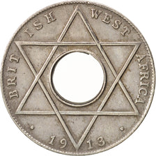 BRITISH WEST AFRICA, George V, 1/10 Penny, 1913, EF(40-45), Copper-nickel, KM:7