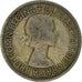 Coin, Great Britain, Elizabeth II, 1/2 Crown, 1953, EF(40-45), Copper-nickel