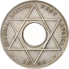 BRITISH WEST AFRICA, Edward VII, 1/10 Penny, 1908, AU(55-58), Copper-nickel