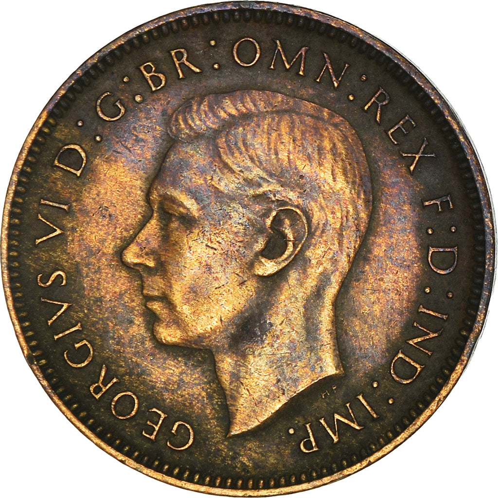 Coin, Great Britain, George VI, Farthing, 1938, EF(40-45), Bronze, KM:843