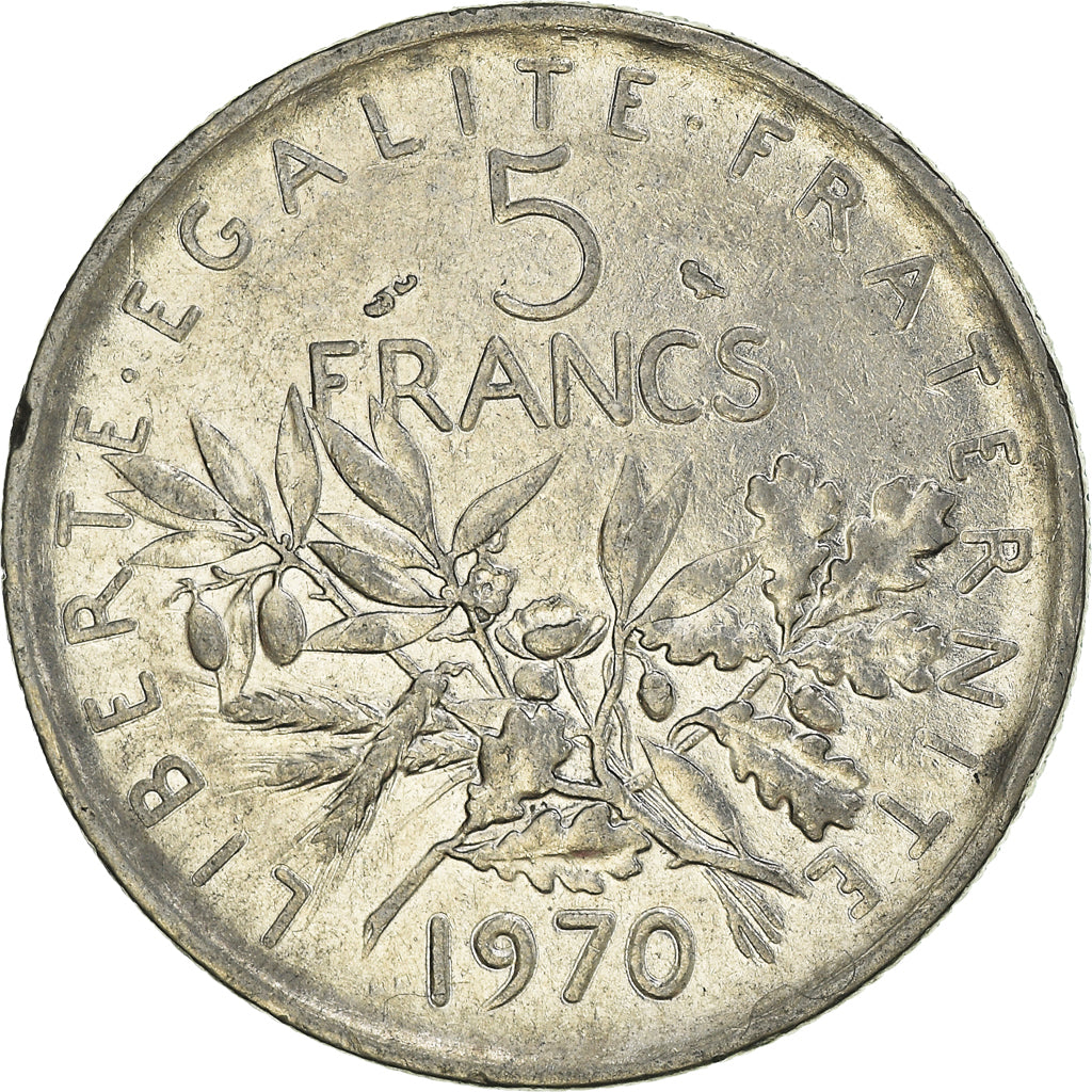 Monnaie, France, Semeuse, 5 Francs, 1970, Paris, TB, Nickel Clad Copper-Nickel