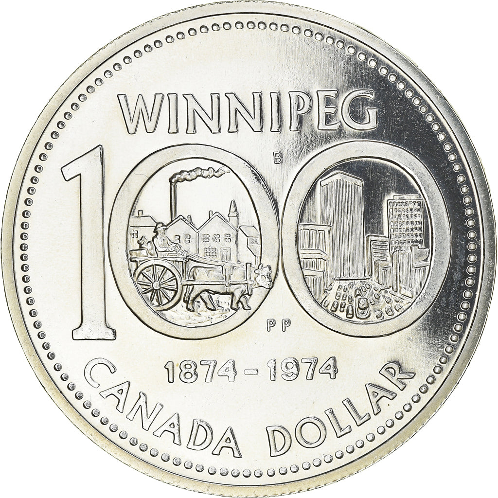 Moneda, Canadá, Elizabeth II, Dollar, 1974, Royal Canadian Mint, Ottawa, FDC