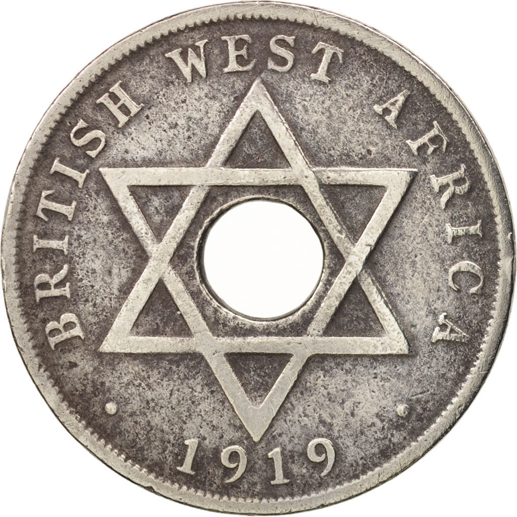 Münze, BRITISH WEST AFRICA, George V, Penny, 1919, S+, Copper-nickel, KM:9