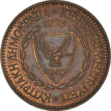 Coin, Cyprus, 5 Mils, 1973, AU(50-53), Bronze, KM:39
