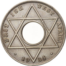 BRITISH WEST AFRICA, George V, 1/10 Penny, 1935, SUP, Copper-nickel, KM:7