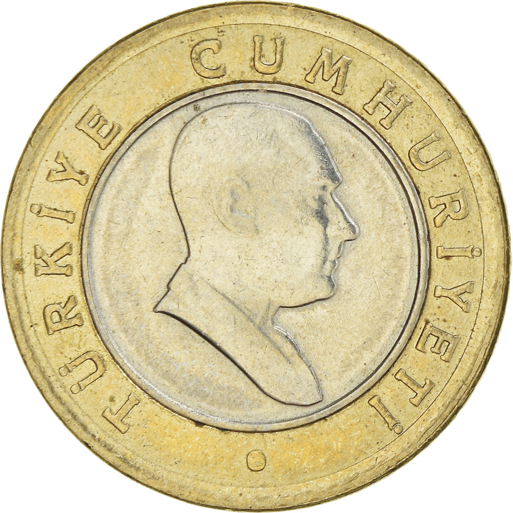 Munten, Turkije, 50 New Kurus, 2005, Istanbul, ZF+, Bi-Metallic, KM:1168