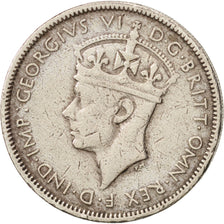BRITISH WEST AFRICA, George VI, 3 Pence, 1945, TTB, Copper-nickel, KM:21