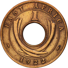 EAST AFRICA, George V, Cent, 1922, EF(40-45), Bronze, KM:22