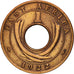 EAST AFRICA, George V, Cent, 1922, EF(40-45), Bronze, KM:22