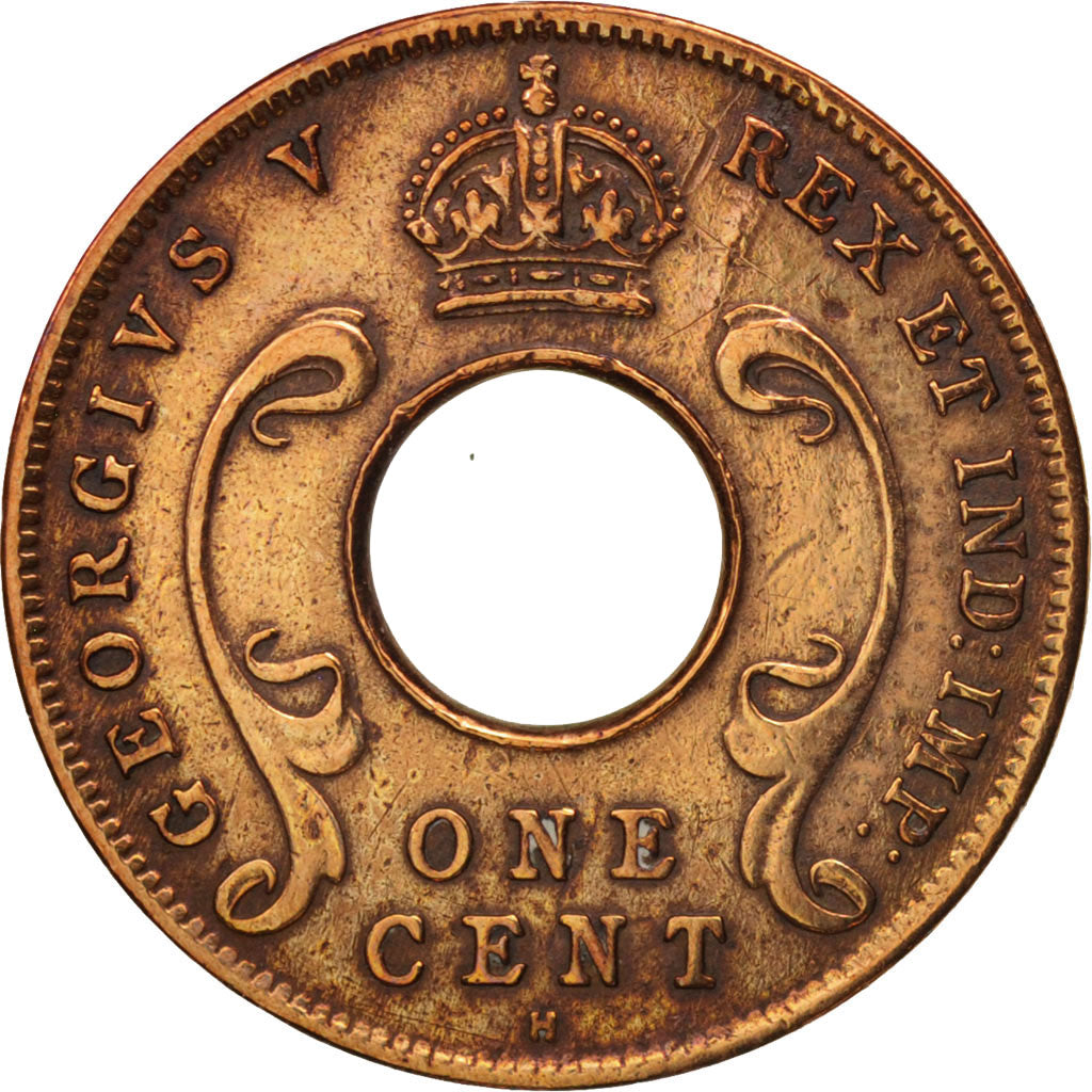 EAST AFRICA, George V, Cent, 1922, EF(40-45), Bronze, KM:22