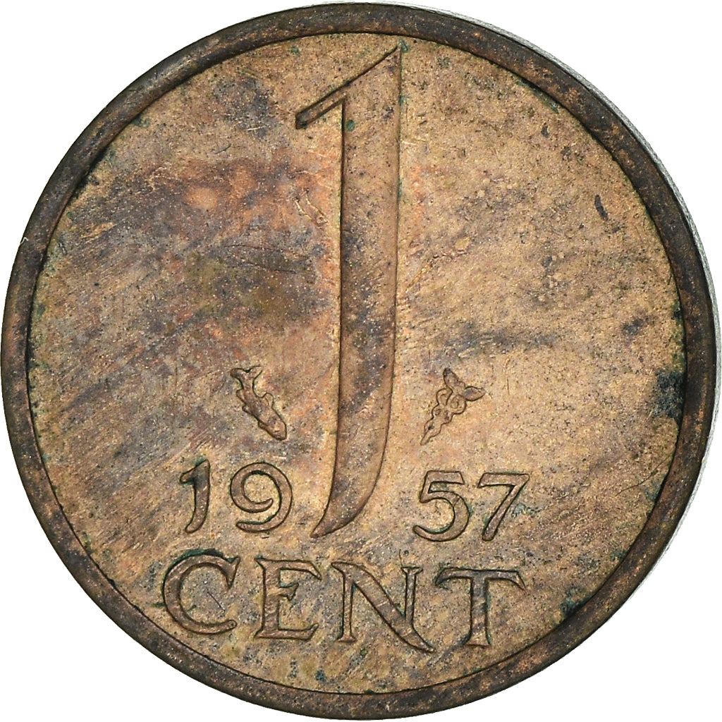 Monnaie, Pays-Bas, Juliana, Cent, 1957, TB, Bronze, KM:180