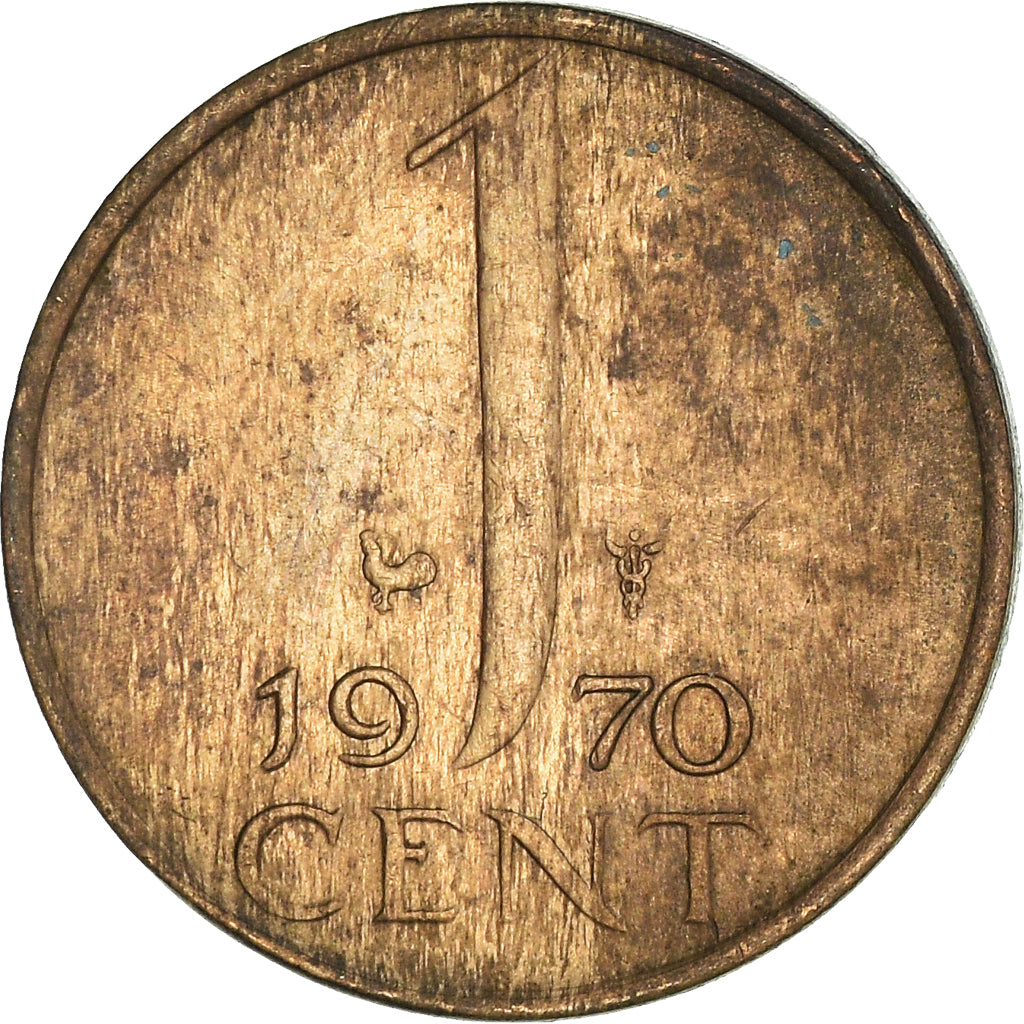 Moneta, Paesi Bassi, Juliana, Cent, 1970, MB+, Bronzo, KM:180