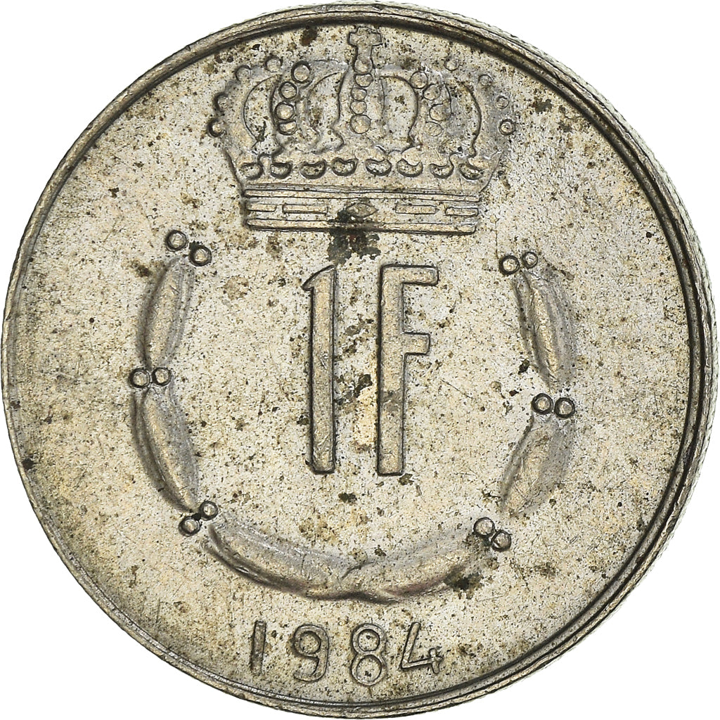 Moneta, Luksemburg, Jean, Franc, 1984, VF(30-35), Miedź-Nikiel, KM:55