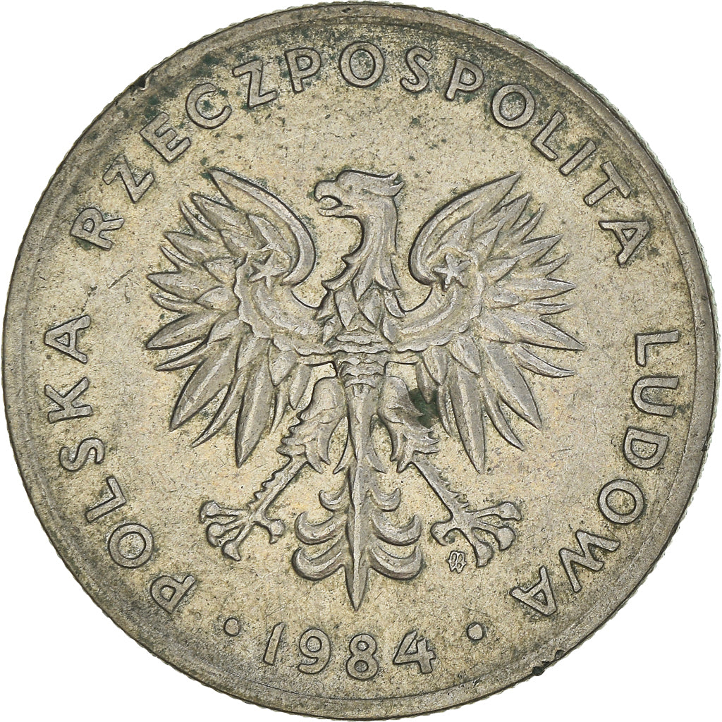 Moneta, Polska, 20 Zlotych, 1984, Warsaw, VF(30-35), Miedź-Nikiel, KM:153.1