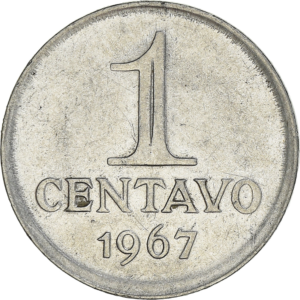 Monnaie, Brésil, Centavo, 1967, TTB+, Acier inoxydable, KM:575.1