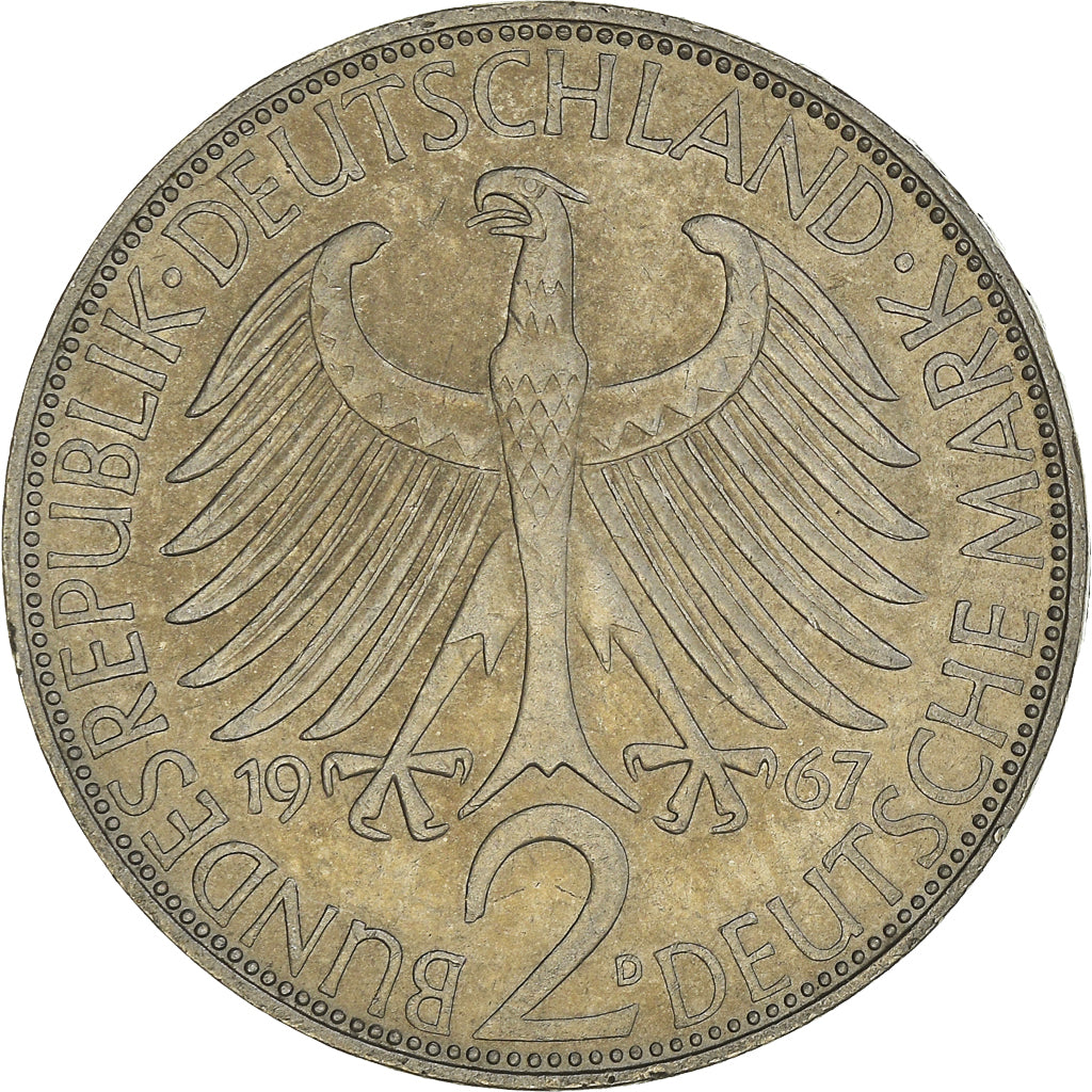 Coin, GERMANY - FEDERAL REPUBLIC, 2 Mark, 1967, Munich, EF(40-45)