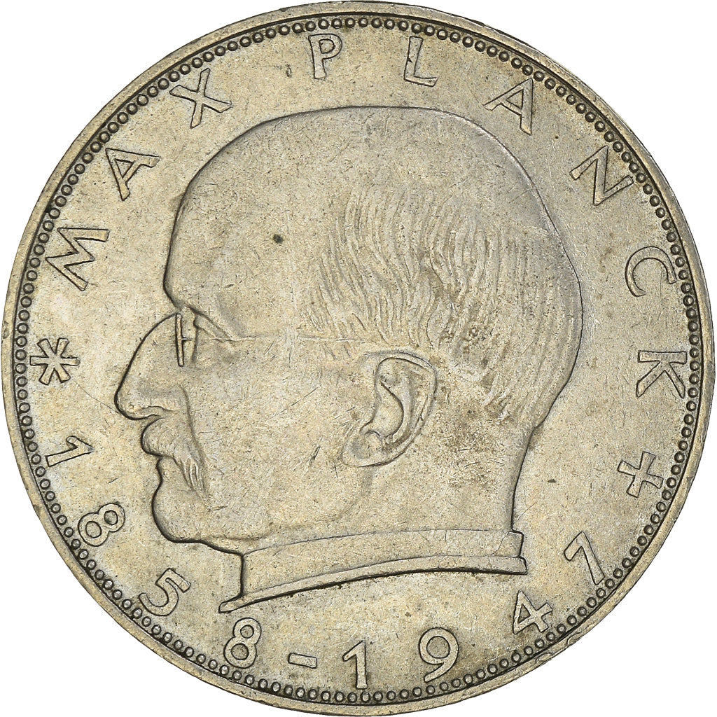 Coin, GERMANY - FEDERAL REPUBLIC, 2 Mark, 1968, Hambourg, EF(40-45)
