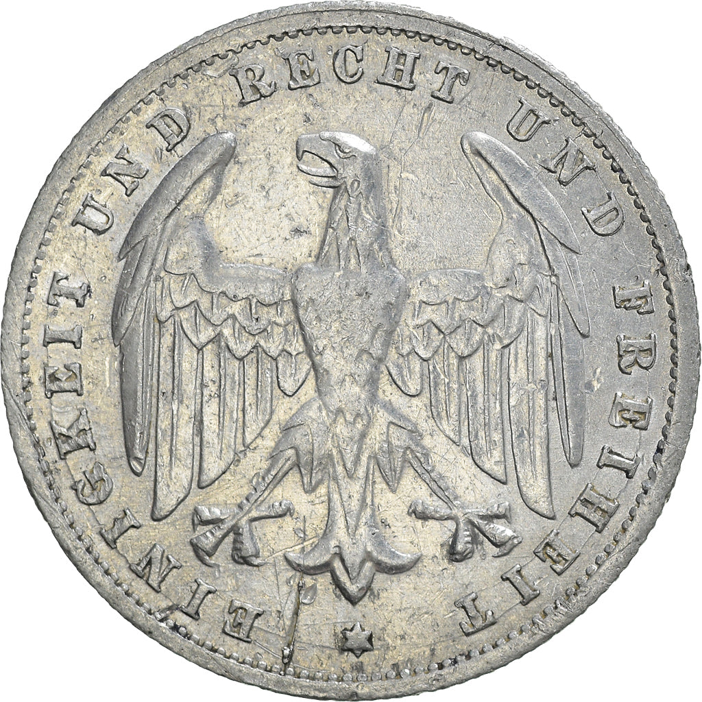 Coin, GERMANY, WEIMAR REPUBLIC, 500 Mark, 1923, Berlin, VF(30-35), Aluminum