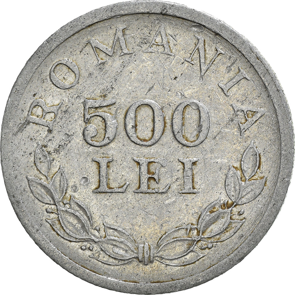 Monnaie, Roumanie, Mihai I, 500 Lei, 1946, TTB, Aluminium, KM:68