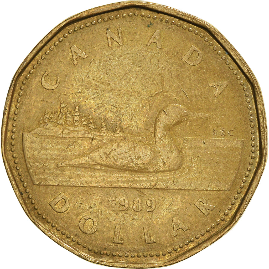 Moneda, Canadá, Elizabeth II, Dollar, 1989, Royal Canadian Mint, Ottawa, BC+