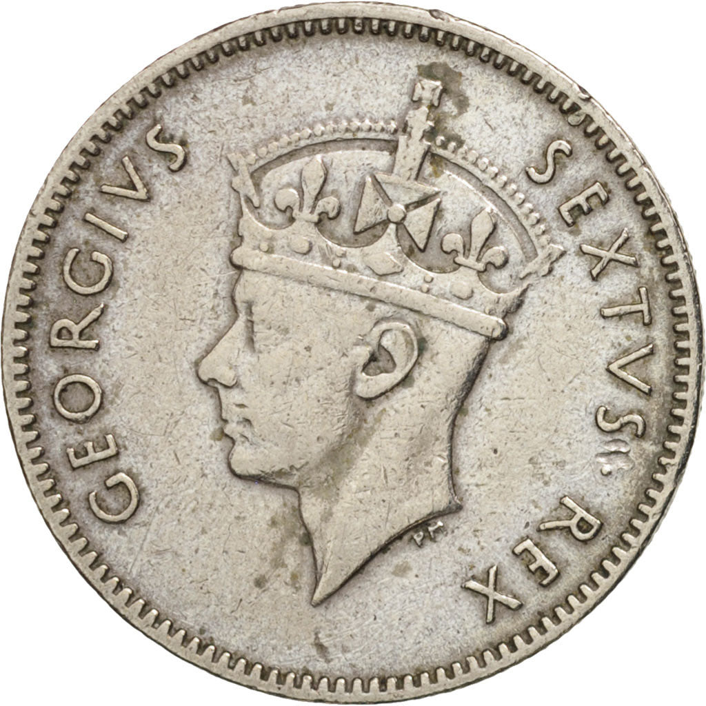 EAST AFRICA, George VI, 50 Cents, 1948, EF(40-45), Copper-nickel, KM:30