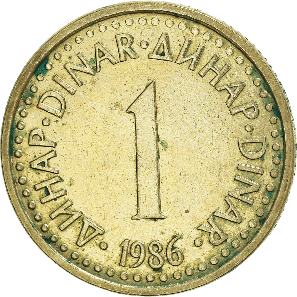 Münze, Jugoslawien, Dinar, 1986, SS, Nickel-brass, KM:86